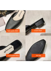 Chaussure Femme Shoes Woman Slides Outdoor Slippers Ladies Mules Zapatos De Mujer Sandals Claquette Plates Sandalias Muller