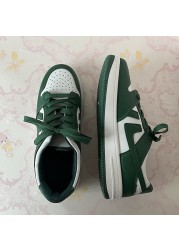 Harajuku Zapatillas Mujer 2022 Spring Sneakers Hot Streetwear Fashion Green Casual Sneakers For Women Vulcanize Shoes