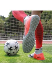 Indoor Soccer Shoes Men Sneakers Soccer Boots Turf Soccer Shoes Kids Soccer Cleats AG/FG Spikes Training Sport Futsal Shoes