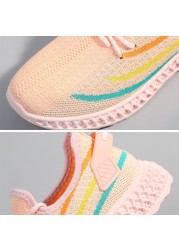 Spring Autumn Breathable Mesh Shoes Women Slip On Casual Walking Outdoor Sports Sneakers Koean Fashion Ladies Vulcanized Shoes