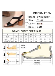 Pofulove Women Ankle Strap Sandals Peep Toe High Heel Rome Summer Women Thick Heel Comfortable Shoes Fashion Ladies Shoes