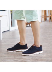 ZUNYU-Men's Summer Shoes, British Style Shoes, Lightweight, Mesh, Breathable, Flat, Fashionable