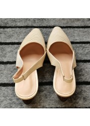 2021 women sandals natural leather shoes plus size 22-26.5cm summer ladies shoes lizard sheepskin high heels pumps exotic style