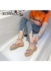 2022 women sandals star pattern new casual shoes comfortable women's sandals summer zipper women shoes fashion beach flat shoes