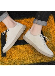 Men's Suede Sneakers, Comfortable Breathable Sneakers, Fashion Loafers