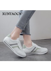 Women Reflective Chunky Sneakers Thick Sole Ladies Casual Vulcanized Shoes Web Celebrity Dad Female Fashion Designer Sneakers