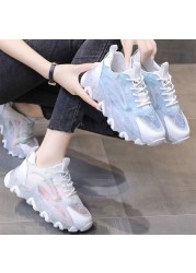 Women's sports shoes 2021 new summer Korean version of thick-soled casual old shoes fashion net women's shoes