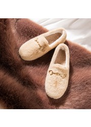 Popular Fluffy Women Winter 2021 New Winter Cotton Padded Warm Velvet All-Match Pregnant Single Pedal Boots