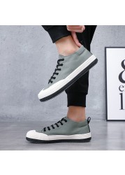 Men's spring and autumn canvas shoes men's fashion wedge shoes sports shoes men's fashion round heel sneakers BD21289