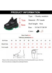 Rimocy Spring Black Chunky Sneakers Women Fashion Thick Bottom Vulcanized Shoes Woman Mesh Breathable Platform Sneakers Female