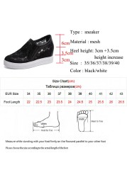 Lucifer Spring Summer Lace Breathable Sneakers Women Comfort Soft Sole Casual Shoes Woman Slip-on Height Increasing Shoes Mujer