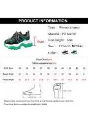 Rimocy Spring Sneakers For Women Glitter Green Glitter Thick Sole Sneakers Women 2022 Zapatillas Mujer Sneakers