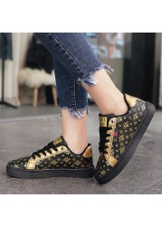 VIP Women Vulcanized Shoes Sneakers Lace Up Casual Shoes Woman Flat Leather Shoes chausiras femme Zapatos Mujer Lady Shoes Women