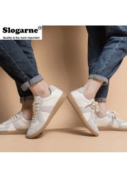 Men Women Spring Autumn New Sneakers Causal Sneakers For Lovers Couples Unisex Shoes Soft Durable Leather Sole Running Shoes