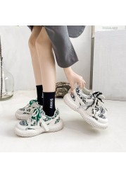 Women Sneakers Fashion 2022 Shoes Spring Summer Breathable Air Mesh Lace Up Casual Shoes Ladies Soft Flat Comfort Walking Shoes