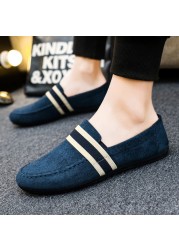 ZYYZYM Spring Summer Men Shoes Casual Shoes Canvas Men Shoes Light Breathable Fashion Flat Shoes Eur 38-44