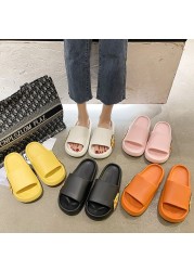 Cute cartoon female slippers summer 2022 new girl heart home non-slip deodorant couple thick bottom sandals outer wear women