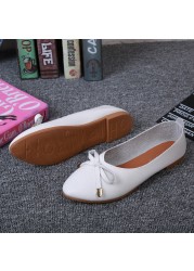 New Fashion Casual Summer Shoes Elegant Comfortable Ladies Fashion Flats Leisure Butterfly Knot Female Flat Shoes Women Shoe