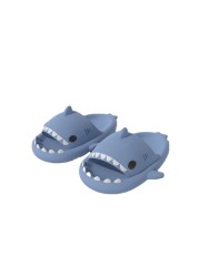 Summer EVA Slippers Lovely Shark Slippers Women Outdoor Bathroom Home House Slippers New Man Cartoon Couple Slippers 2022