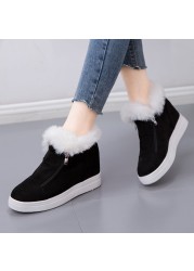 2021 New Women Winter Warm Shoes Korean Version Flat Ankle Casual Shoes Women Platform Female Thicken Shoes Zapatillas De Mujer