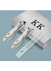 KK Nail Clipper Set Manicure Tools Professional Stainless Steel Nail Cutter Bionics Design Anti Splash Hand Scissors Foot Care