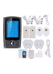 Tens Unit 24 Modes 20 Intensity Electrical Stimulation Massager Muscle EMS Therapy Pain Relief Adjustable Lightweight LCD Display