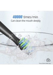 Seago Electric Toothbrush Rechargeable Sonic Vibrate 4 Clean Modes Brushes Waterproof Soft Bristle Portable Adult Timer Brush