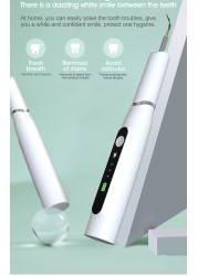 LCD Ultrasonic Electric Dental Scaler Dental Hygiene Calculus Scaler Teeth Whitening Oral Tartar Stain Remover Dental Cleaner