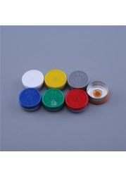 100/1000pcs Medical Vial Cap Aluminum Medical Bottle Cap OD 20mm Diameter Aluminum Flip Off Cap