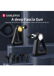 SANLEPUS 32 Levels Massage Gun LCD Display Electric Massager Deep Tissue Muscle Neck Body Back Relax Fitness Pain Relief