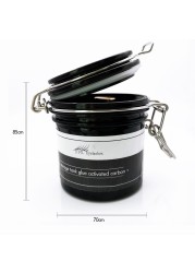 2021 New Black Fashion Eyelash Glue Storage Tank Container Adhesive Holder Activated Carbon Sealed Storage Jar