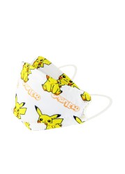 New Children's Pikachu Ffp2 Disposable Mask Four Layer Filter High Efficiency Protection Children Cartoon Pattern Kn95 Mascara