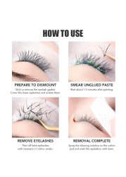 NATUHANA False Eyelashes Extension Grafting 10g/15g Glue Cream Remover Non-irritating Eyelashes Extension for Makeup Tools