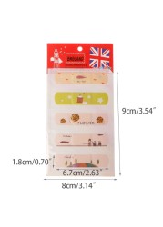 Breathable PE Bandages, Waterproof Adhesive Tape, Cute Cartoon, Hemostasis, Dropshipping, 5pcs