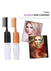 110ml Hair Dye Bottle Refillable ABS Applicator Comb Dispensing Hair Salon Easy Hair Coloring Hair Styling Tools