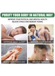 10pcs Natural Detox Foot Patches Stress Relief Pads Detoxification Treatment Women Men Slimming Cleansing Patches For Foot Care