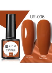 ur sugar caramel color gold sequins gel nail polish for manicure brown chocolate soak off uv gel nail varnish nail art design