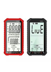 Smart Digital Multimeter 10A Current 600V Voltage AC DC LCD Display Multi Tester Doide Capacitor Frequency Temperature NCV