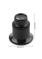 15/20X Jewelry Watch Repair Magnifier Portable Single Loupe Magnifying Loupe For Eye Magnifier Lens Watches Jewelry Tools