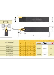 1pc SVVBN SVVCN 1010H11 1212H11 1616H11 1616H16 2020K11 2020K16 2525M11 2525M16 3232P16 SVVCN2020K16 CNC External Turning Tools