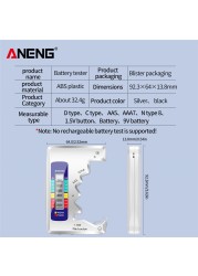 LCD Display Card Type Digital Battery Capacity Tester Universal AAA/AA/Button Cell/9V Batteries Voltage Test Energy Meter