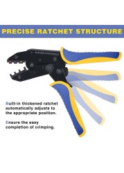 Haisstronica Crimping Tool Heat Shrink Connectors AWG 22-10 , Available For Nylon Connectors Electrical Connectors HS-8327