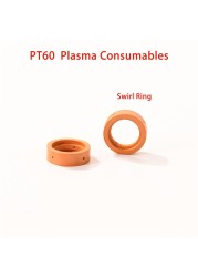 IPT-60 PT60 PTM-60 PT-40 IPT-40 52582 البلازما قطع آلة الاستهلاكية القطب فوهة نصائح الدوامة الدائري درع كاب