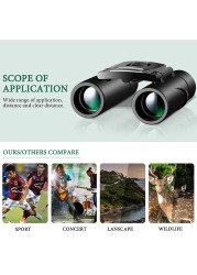 500X25 50000m Portable Zoom HD Professional Powerful Binoculars Long Range Monocular Telescope Low Night Vision Hunting Tourism