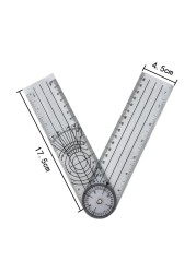 Multi Ruler 360 Degree Goniometer Angle Medical Spine Ruler Protractor Useful Measuring Ruler School Office Supplies Dropship