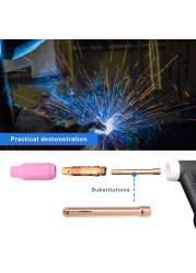 أقطاب لحام من التنجستن كوليت Tig الشعلة المواد الاستهلاكية 1.0/1.6/2.0/2.4/3.0/3.2 مللي متر كوليت ل WP17 WP18 WP26 Tig الشعلة