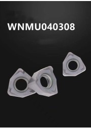 أداة سبائك WNMU WNMU040308 EN على الوجهين سداسي سريع تغذية طحن إدراج عالية الجودة استبدال APMT1135 طحن إدراج