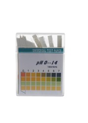 Clitoris Test Kit, 100 Strips pH 0-14, Acid-Alkaline Indicator Paper, Water, Saliva