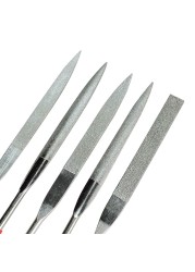 XCAN - Diamond File Set, 3 x 140mm 5 x 180mm, Small Needle for Stone, Glass, Metal, Hand Tools