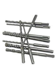 1 Sets Cross Tips 4 Cutters 160mm SDS Plus Drill Bits Set YG8 Steel Carbide Flat Tip Electric Hammer Drill Bits Stone Masonry Drill Bits Kit